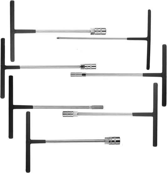 RUBBER COATED T-HANDLE SET OF 7 SOCKETS