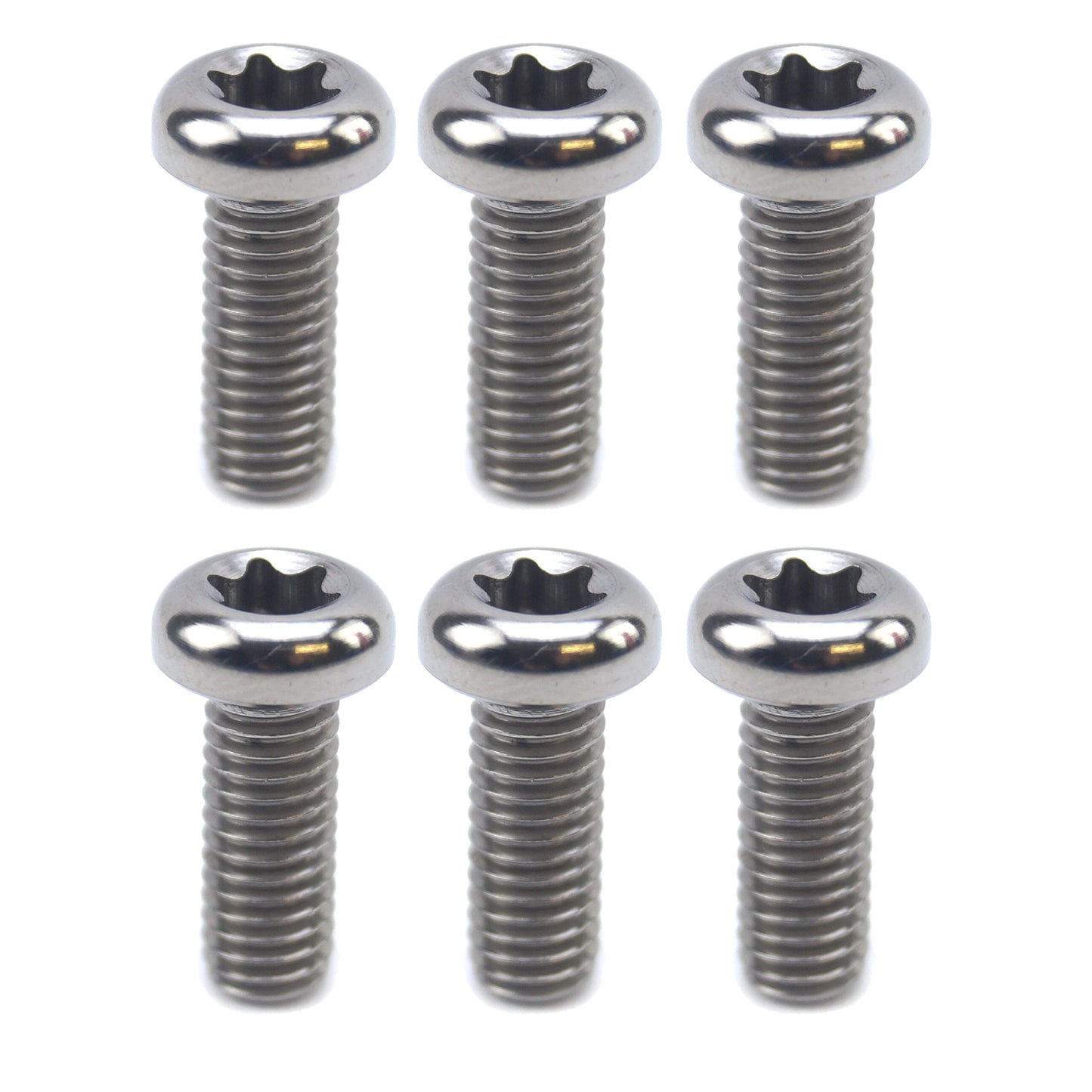 BOLT DISC M6x16mm HD TORX PK6, TITANIUM GRADE 5 /PACK OF 6