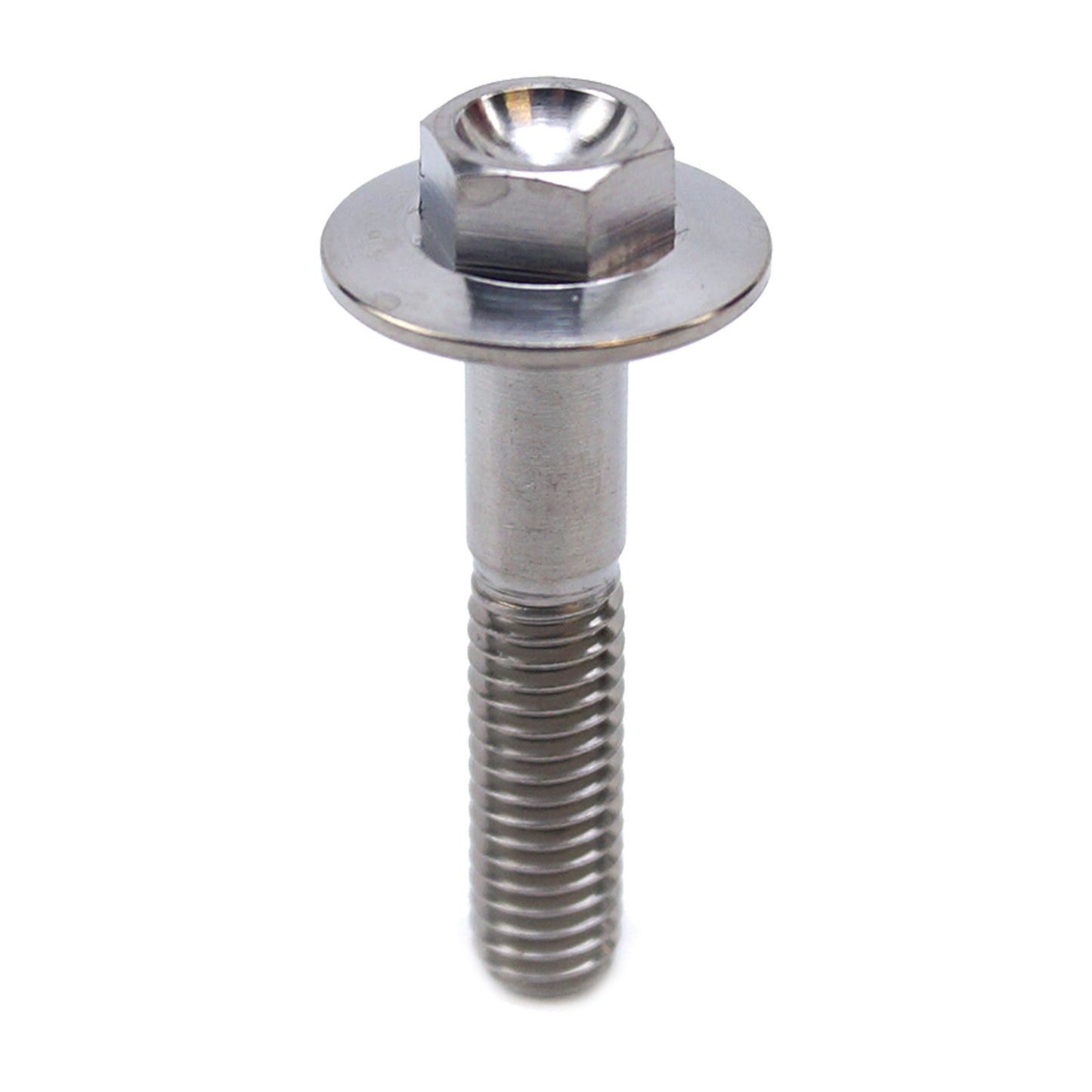 TITANIUM GR5 BOLT M6 x 30mm EACH, FLANGE OD: 15.90mm / HEX SIZE: 8mm, / PANEL BOLT FIXING PLASTIC
