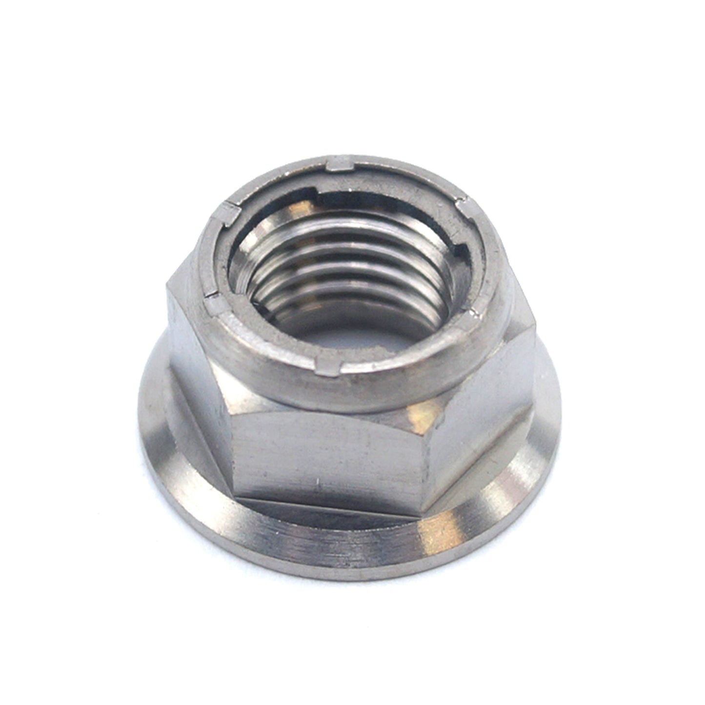 GR5 M10x1.25mm FLANGE LOCK NUT, Ti-GR5 INSERT / 92210-1080 / EACH