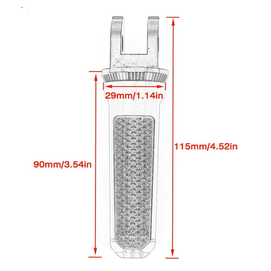 FRONT FOOT PEGS FOOTRESTS KTM DUKE 125 200 390 APRILIA SHIVER 750 900