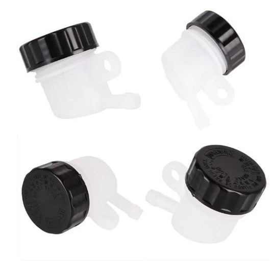 REAR BRAKE FLUID ROUND RESERVOIR WITH 90 SIDE OUTLET