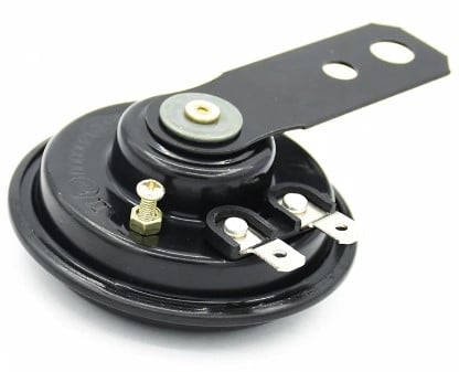 HORN 12V DC SMALL 65mm WATERPROOF BLACK LOUD TONE SOUND 105DB