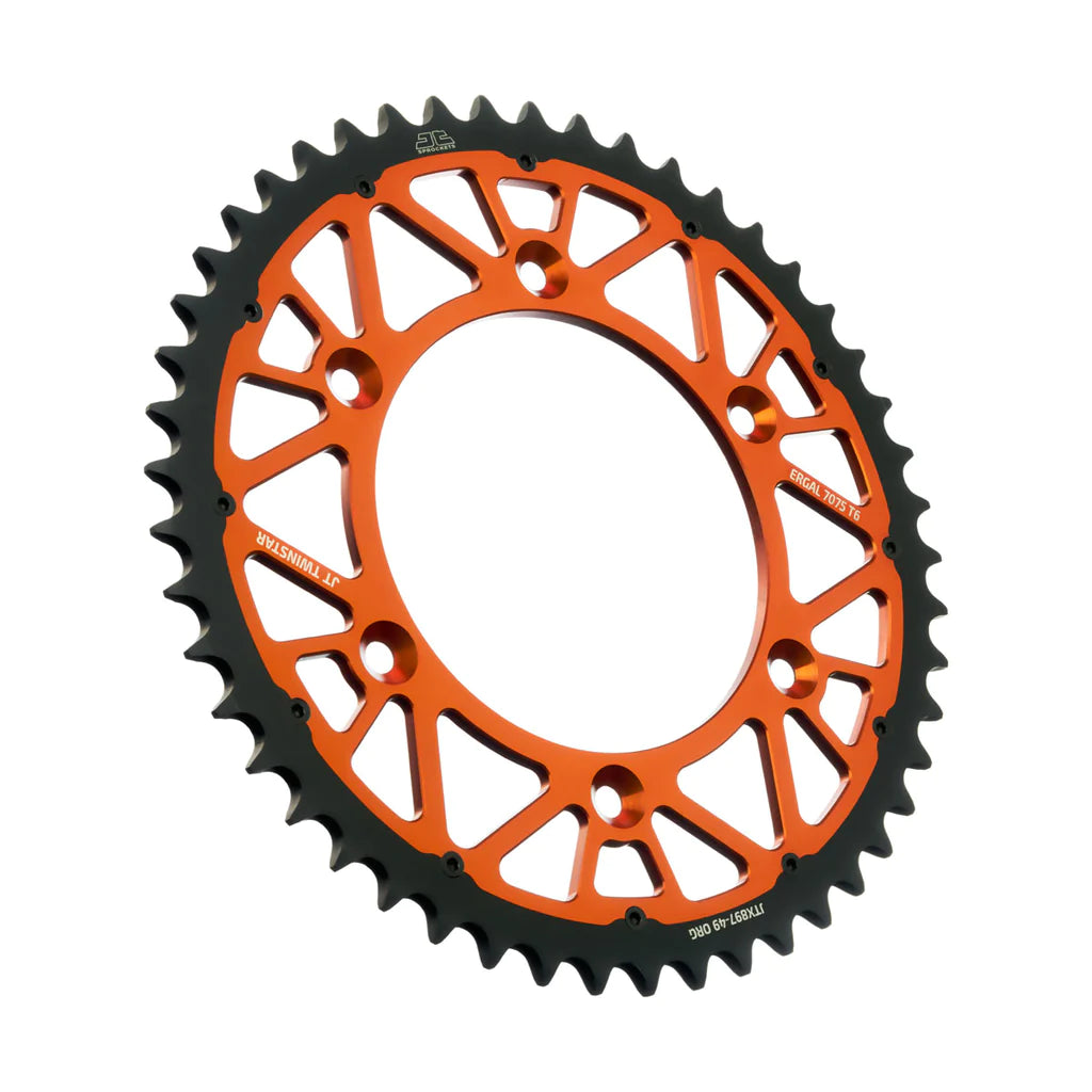 JT TwinStar Hybrid Aluminium Steel Rear Sprocket KTM/HSQ/GASGAS