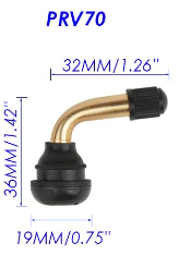 SNAP IN VALVE 90 PVR70, SOLD AS A PAIR