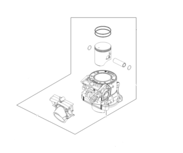 Genuine KTM Group KTM HUSQVARNA GASGAS 300 TBI Cylinder Complete Kit genuine-ktm-group-ktm-husqvarna-gasgas-300-tbi-cylinder-complete-kit