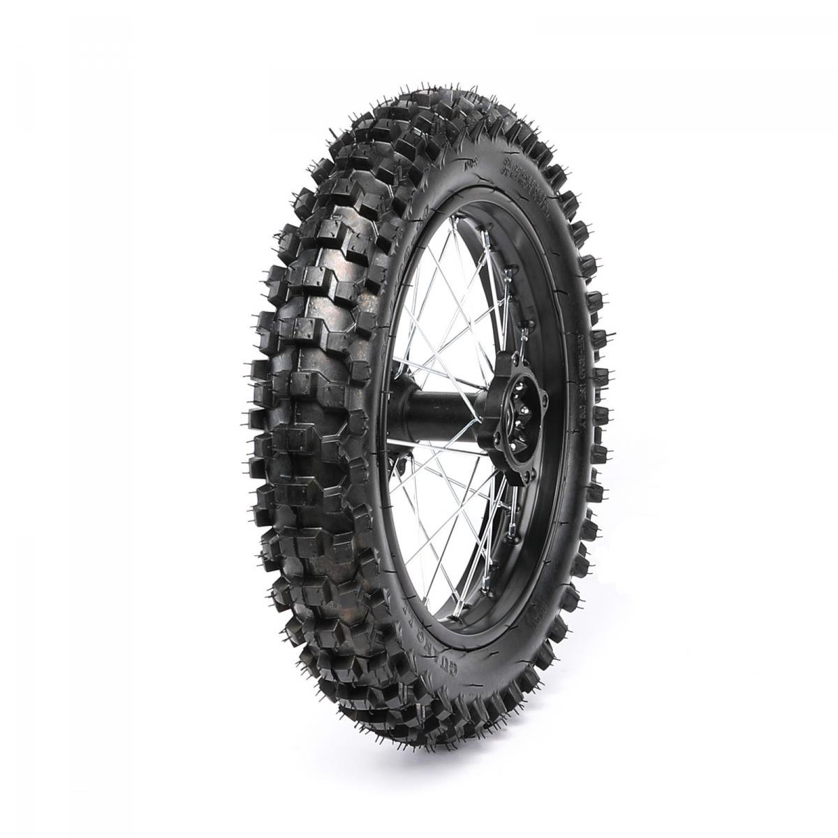 REAR WHEEL 14 PIT BIKE 15MM AXLE, 14-90/100