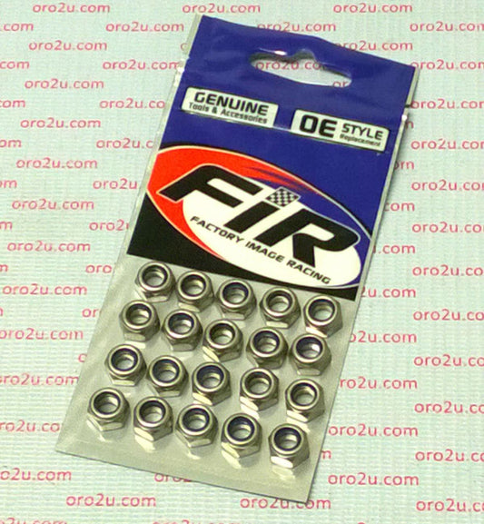 NYLOC NUT M6 SS 20/PACK, STAINLESS STEEL