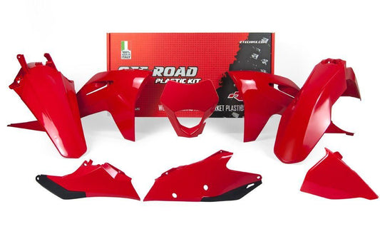 PLASTIC KIT/6 2021-23 EC-ECF RED, RTECH R-KITGAS-RG0-521, GASGAS, WITH HEADLIGHT COWL