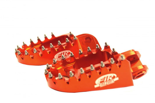 FOOT PEGS ORANGE GASGAS/HUSQVARNA/KTM, FIR ASF-05, CNC ALLOY, 59003041250, 59003040250