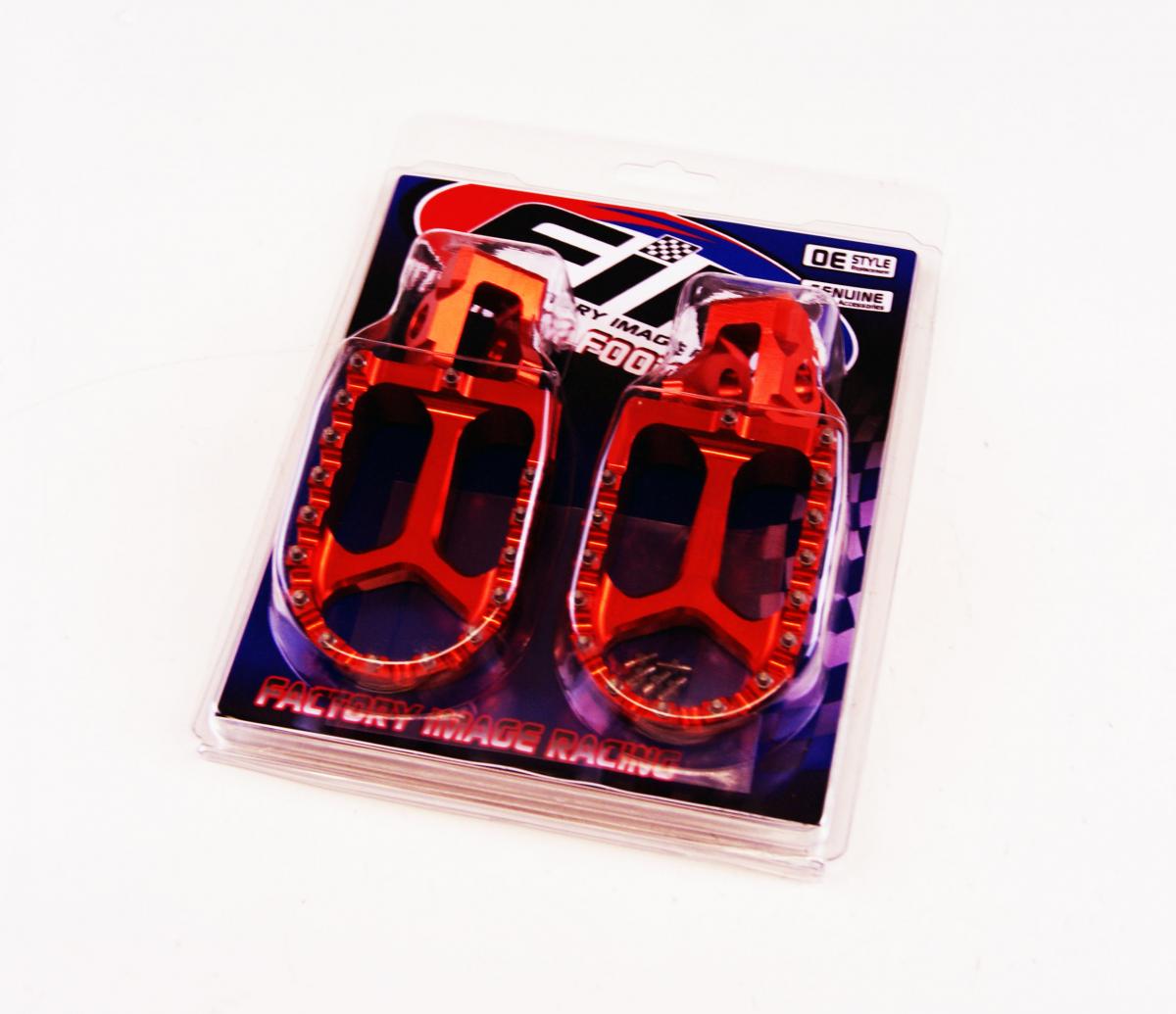 FOOT PEGS ORANGE GASGAS/HUSQVARNA/KTM, FIR ASF-19, CNC ALLOY