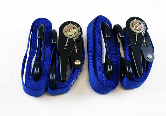 RATCHET TIE DOWN 1 25mm PAIR, (PICK AS A PACK OF 2)