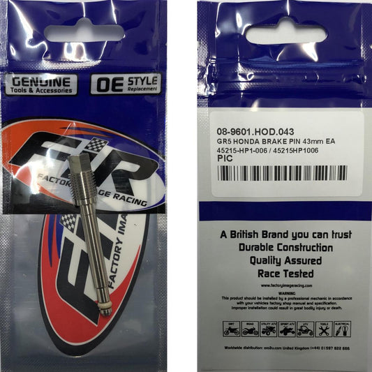 GR5 HONDA BRAKE PIN 43mm EA, 45215-HP1-006 / 45215HP1006