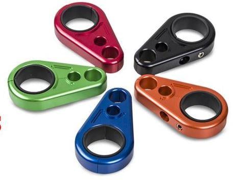 CABLE / HOSE CLAMP GREEN SET/2