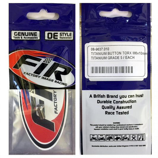 TITANIUM BUTTON TORX M6X10mm, TITANIUM GRADE 5 / EACH