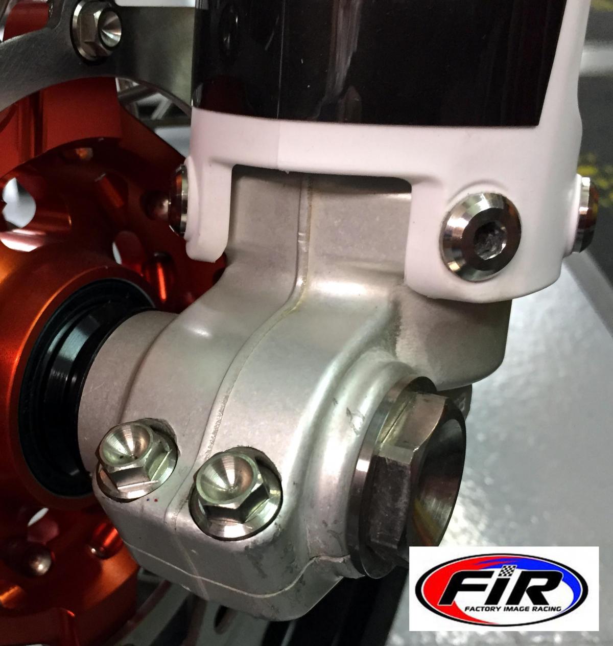 FORK COVER BOLT KTM EACH, TITANIUM GRADE 5 / OEM PART NO: 59001092050