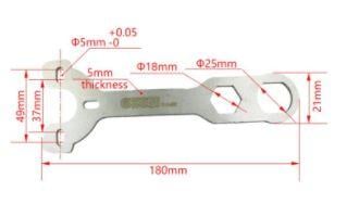 WRENCH TOOL REAR SHOCK ABSORBER