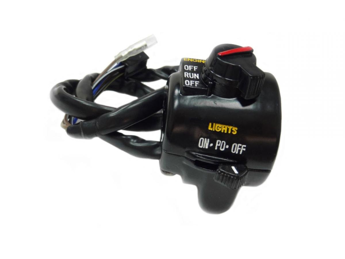 HANDLEBAR SWITCH RIGHT KAWASAKI1975-77 KH250 1972-75 MACH I 1972-75 MACH II 1975-78 KH40, 46132-025, MC-01A08