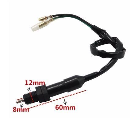 SWITCH REAR BRAKE STOP LIGHT & SPRING M12 X 1.5mm KIT UNIVERSAL