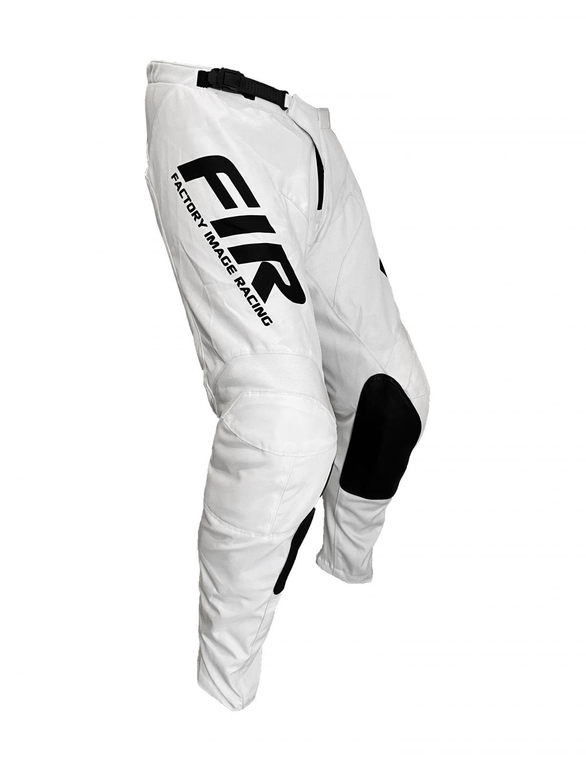 CONTOUR WHITE/BLACK PANTS 34, MX RACE WEAR, ENDURO GEAR