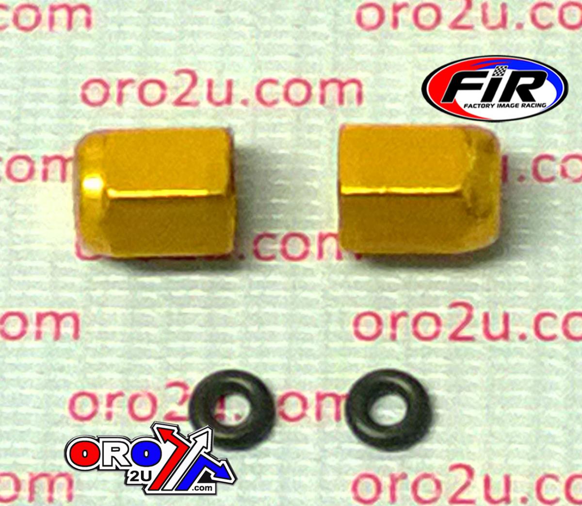 ALLOY VALVE CAP SET GOLD