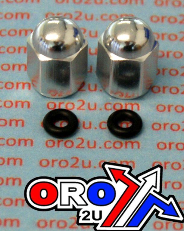 ALLOY VALVE CAP SET SILVER