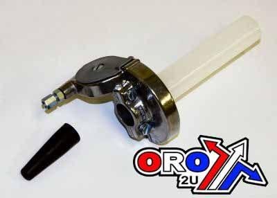 THROTTLE TWIST GRIP GUNNER-GASSER SILVER