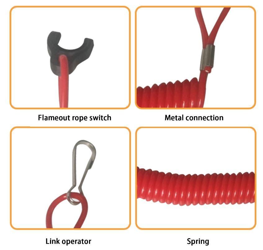 KILL SWITCH SAFETY WRIST TETHER EMERGENCY STOP ENGINE CUT OFF