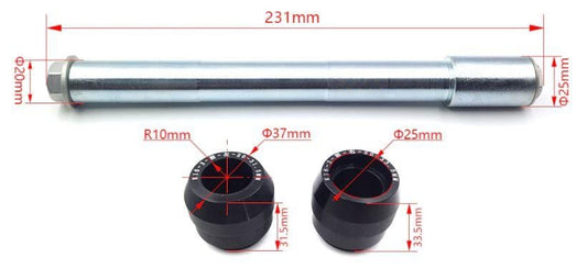 FRONT SPINDLE KIT KTM 2015 - 2021 79109081033 70009081050 70009082000