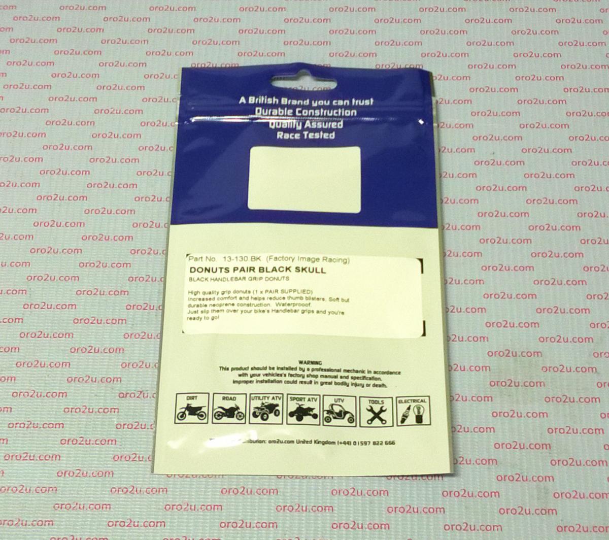 GRIP DONUTS BLACK SKULL, PAIR