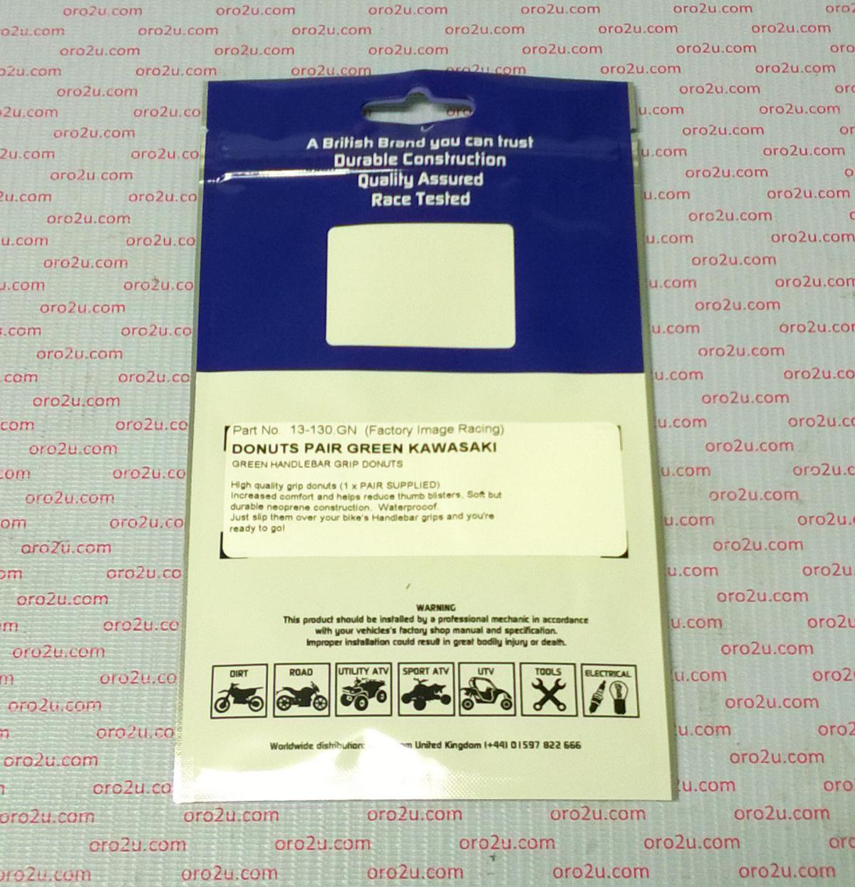 GRIP DONUTS GREEN KAWASAKI, PAIR