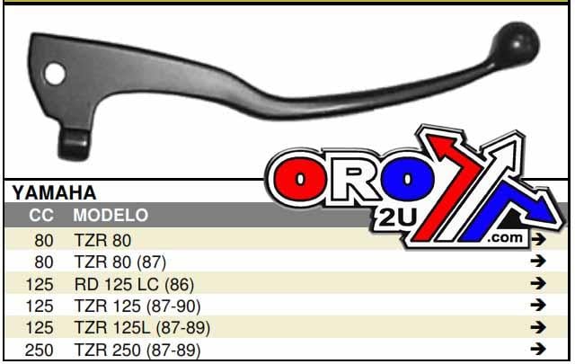LEVER BLADE BRAKE TZT / DT125, 31A-83922-00-00 YAMAHA