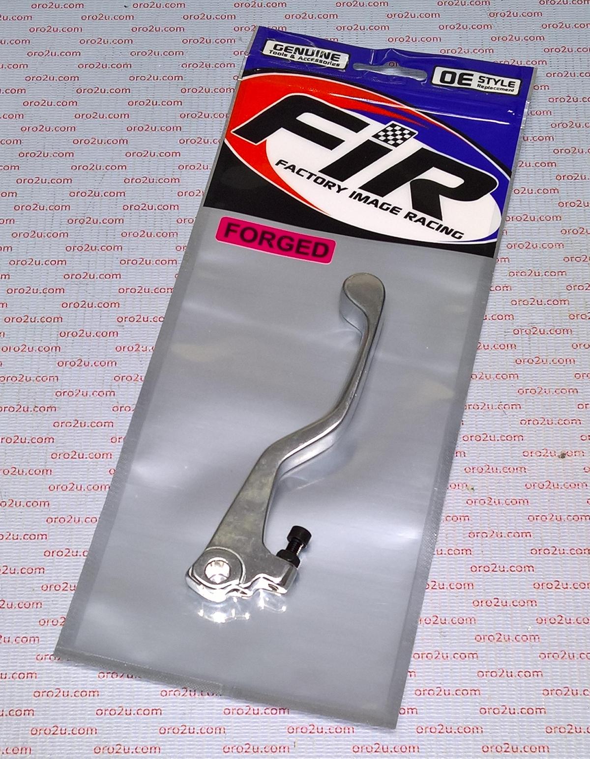 LEVER BLADE BRAKE SILVER SHORT, FORGED ALUMINIUM 88-92 KX