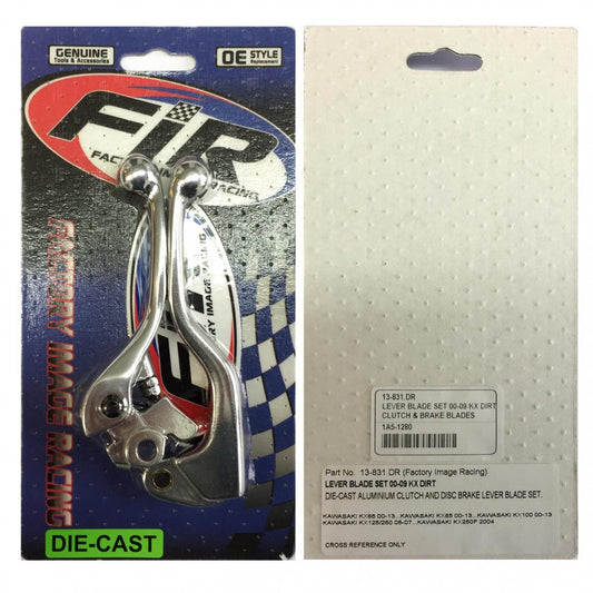 LEVER BLADE SET 00-13 KAWASAKI KX 65 85 100 125 250 CLUTCH & BRAKE BLADES DIE CAST