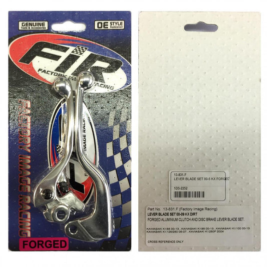 LEVER BLADE SET 00-13 KAWASAKI KX 65 85 100 125 250 FORGED ALUMINIUM