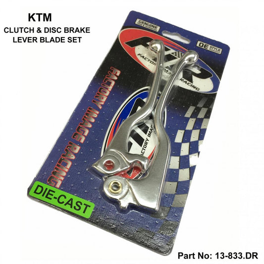 LEVER BLADE SET 93-97 KTM DIRT, HUSQVARAN DIE-CAST