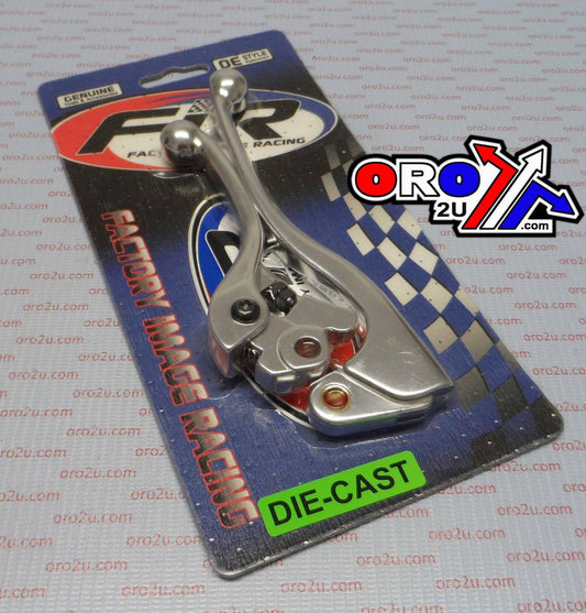 LEVER BLADE SET 01-07 YZ / YZF, SILVER ALUMINIUM DIA CAST