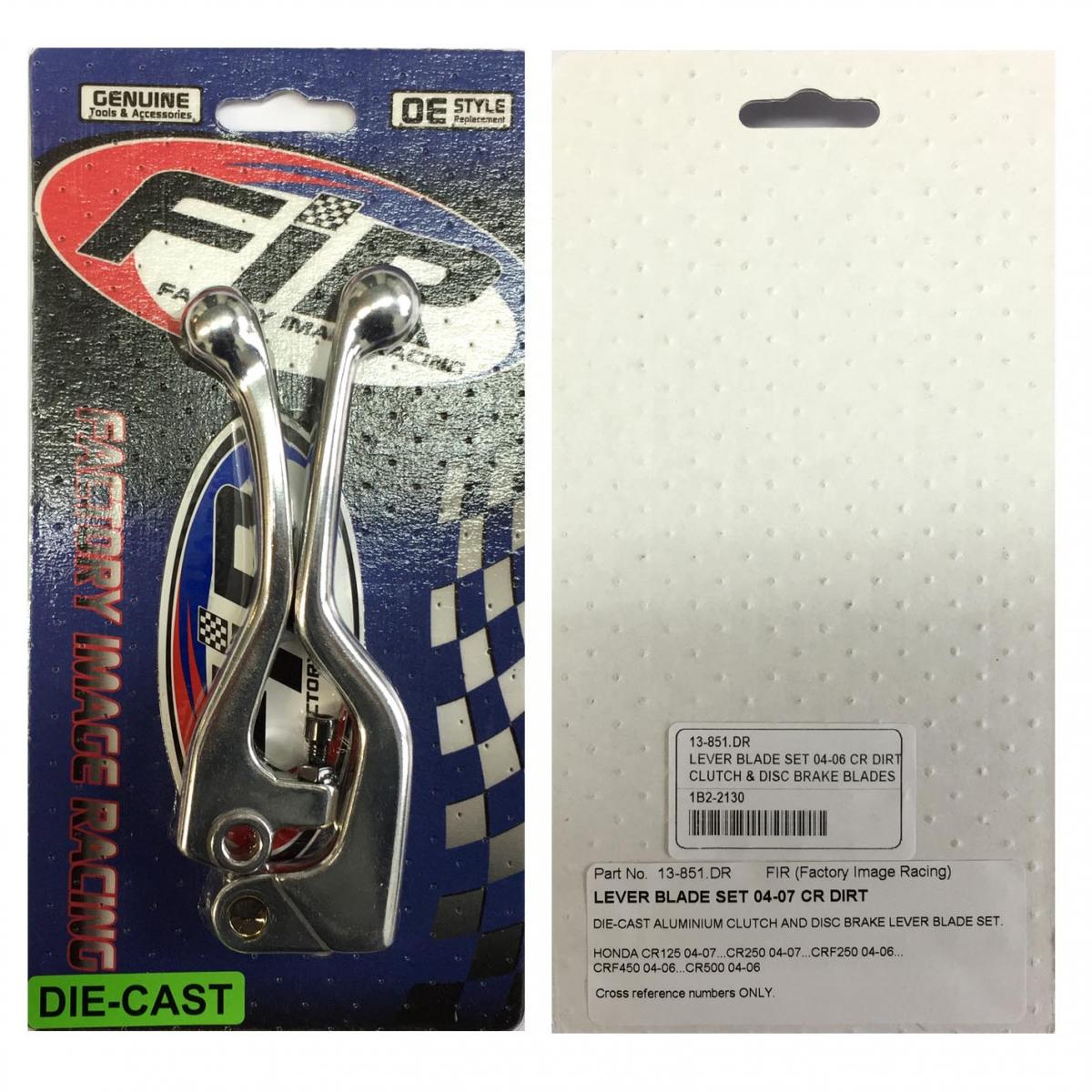 LEVER BLADE SET 04-06 CR DIRT, CLUTCH & DISC BRAKE BLADES MX-08461