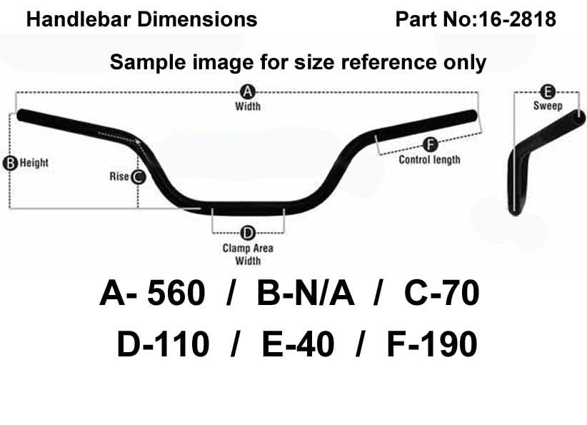 ACE CAFE RACER 7/8'' HANDLEBAR, MATT BLACK / ACE BAR, / RE: B01DJTDQX6