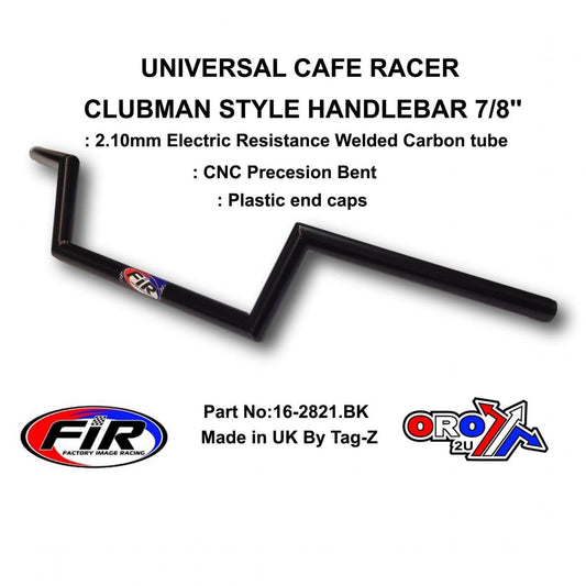 CLUBMAN 7/8'' HANDLEBAR MAT BK, CAFE RACER & CLUBMAN STYLE, / RE: 5697028439551