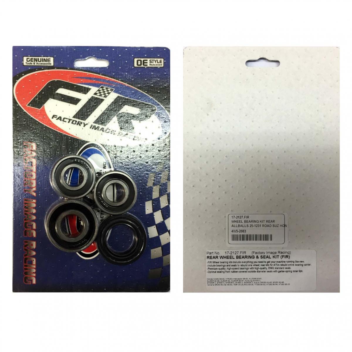 WHEEL BEARING KIT 80-17 HON/SUZ/YAM/HYOSUNG, MX-06287