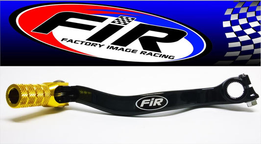 GEAR LEVER SHIFT RM 80 85, ALUMINIUM FORGED 25600-02B01, FIR BRAND, BLACK & GOLD
