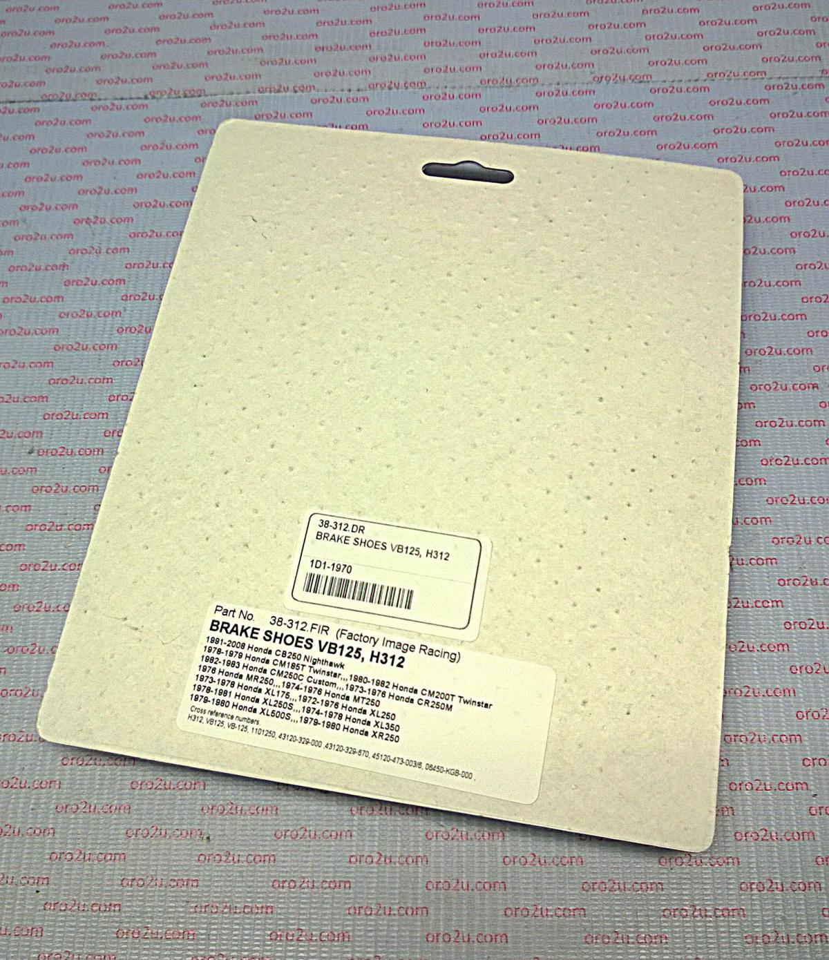 BRAKE SHOES H312 MC-05108