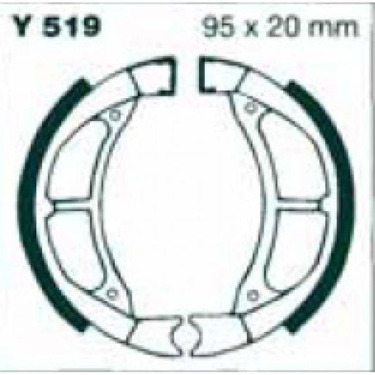 BRAKE SHOES SET Y519, VB226