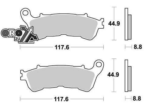 BRAKE PADS SEMI-METAL (FA388) 39-388.S.FIR