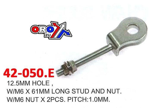 12.5mm HOLE, 6mm x 61mm STUD