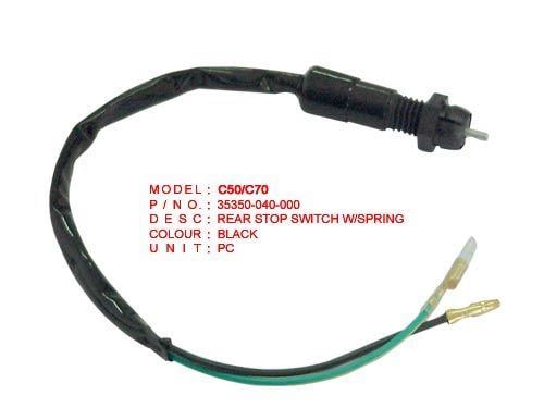 SWITCH REAR STOP W/WIRES, HONDA 35350-040-000