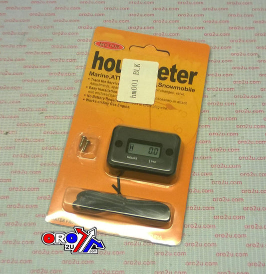 HOUR METER SERVICE REMINDER, BLACK
