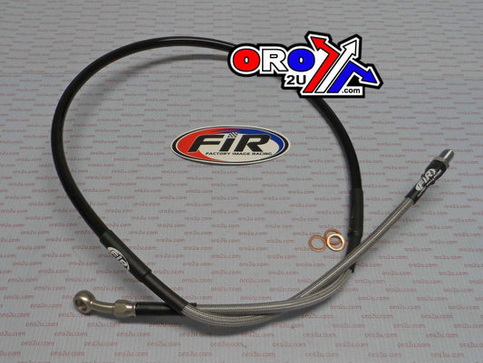 HOSE FRONT BRAKE SILVER/BLK HONDA 1984-1988 CR125 / CR250 / CR500