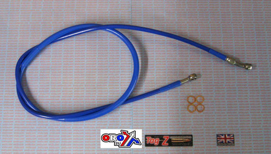 HOSE FRONT BRAKE BLUE / BLK YZ125 YZ250 YZF250 450 05-07